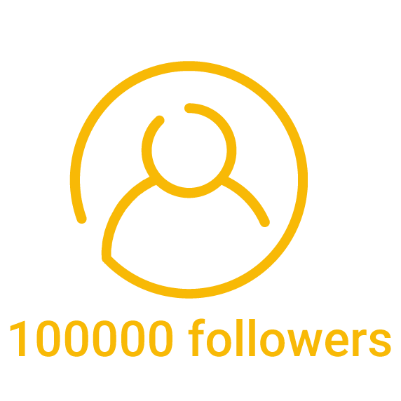 100000 instagram followers